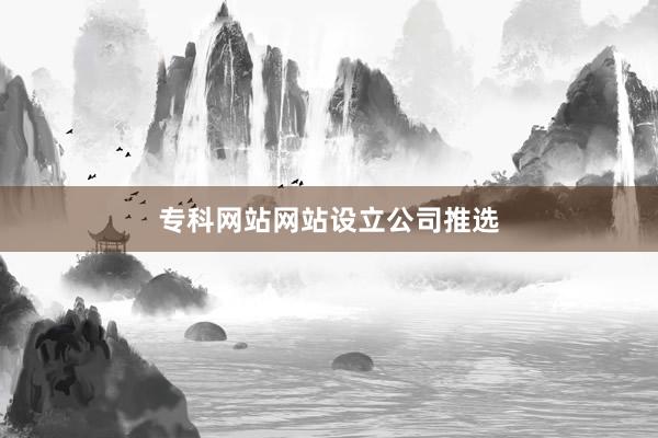 专科网站网站设立公司推选